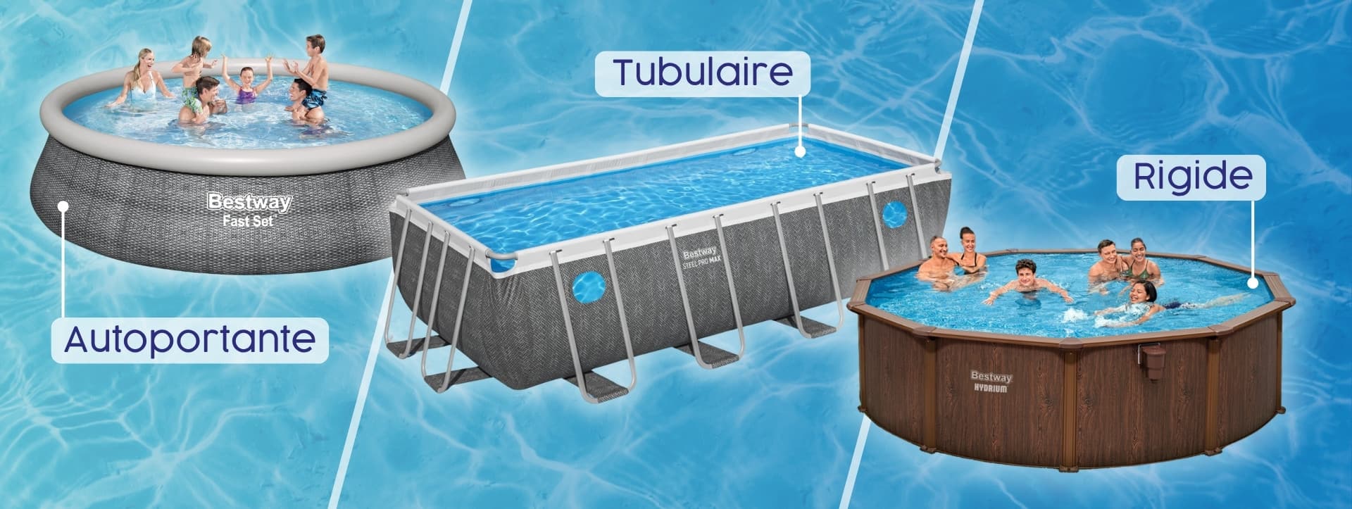 Piscine hors sol rigide, autoportante ou tubulaire : comment choisir ?