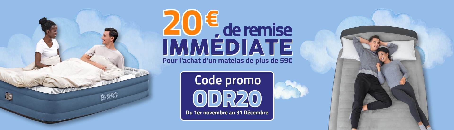 Bestway: banniere-odr-20-matelas
