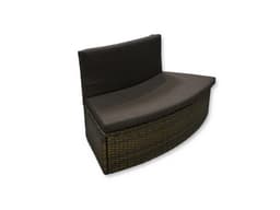 Accessoires Spa Habillage spa rond en rotin brun 180cm Bestway 3