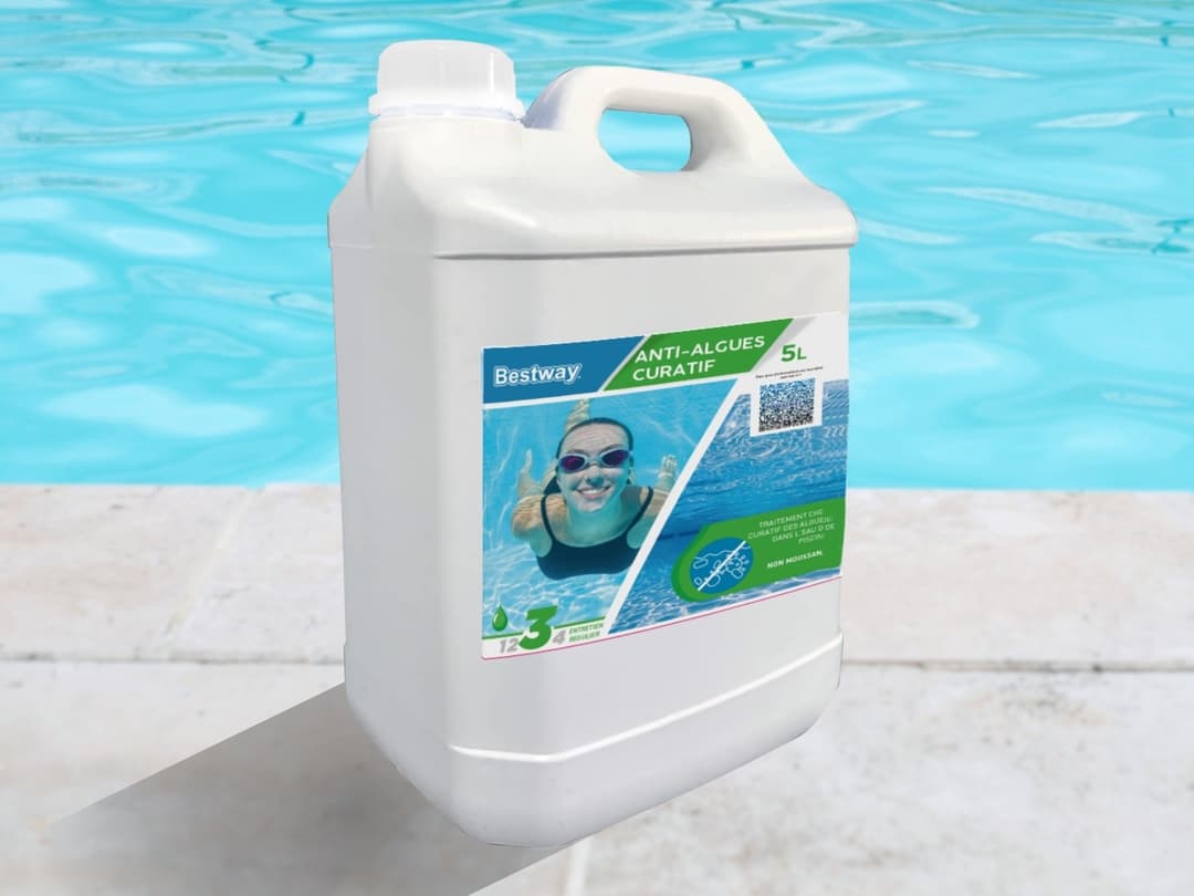 Accessoires Piscine Anti-Algues Curatif  5 Litres Bestway 4