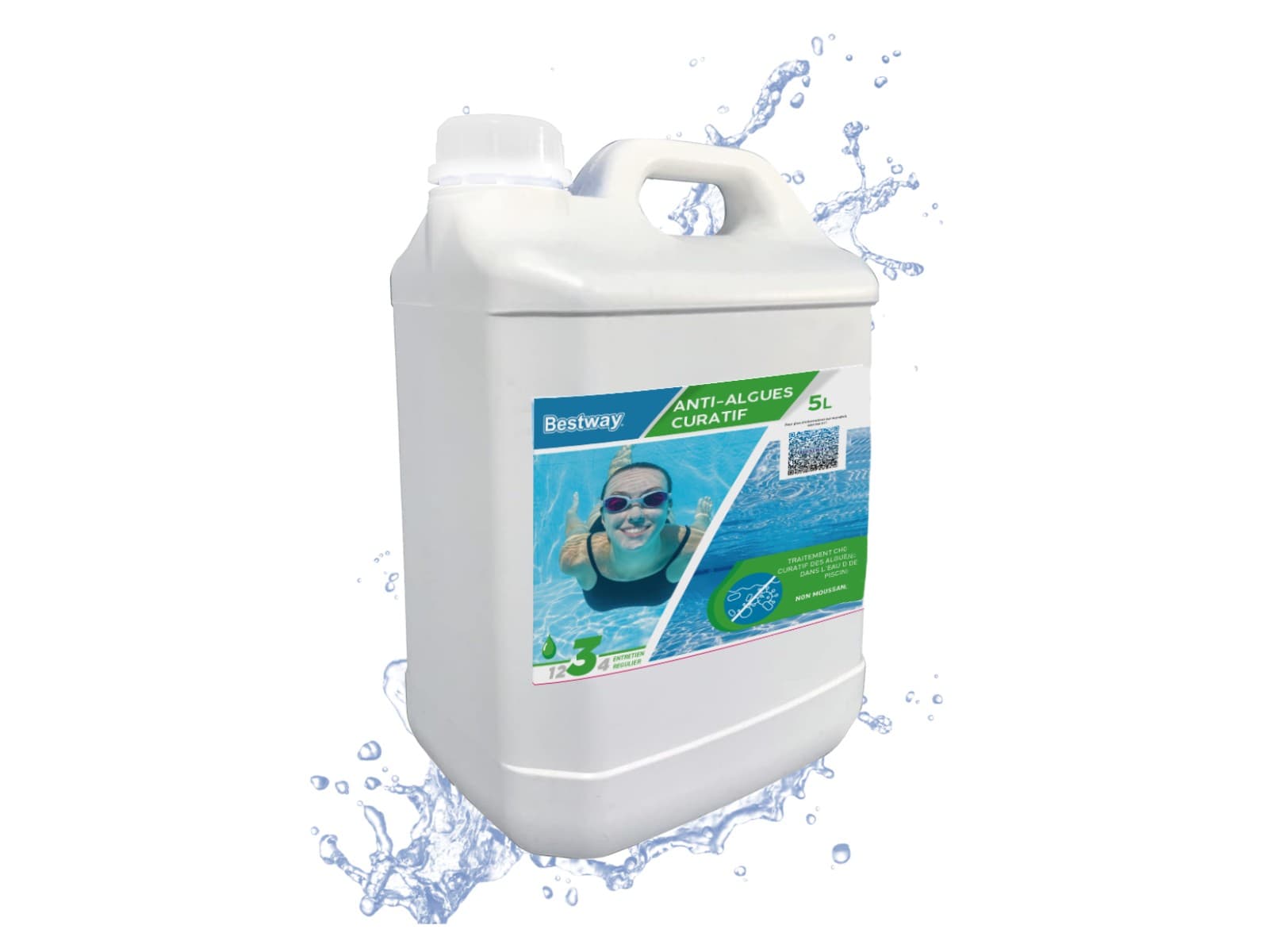 Accessoires Piscine Anti-Algues Curatif  5 Litres Bestway 1