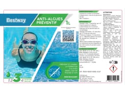 Accessoires Piscine Anti-Algues Preventif 1 Litre Bestway 4