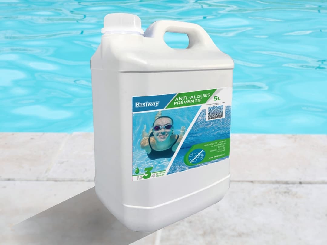 Accessoires Piscine Anti-Algues Preventif 5 Litres Bestway 4