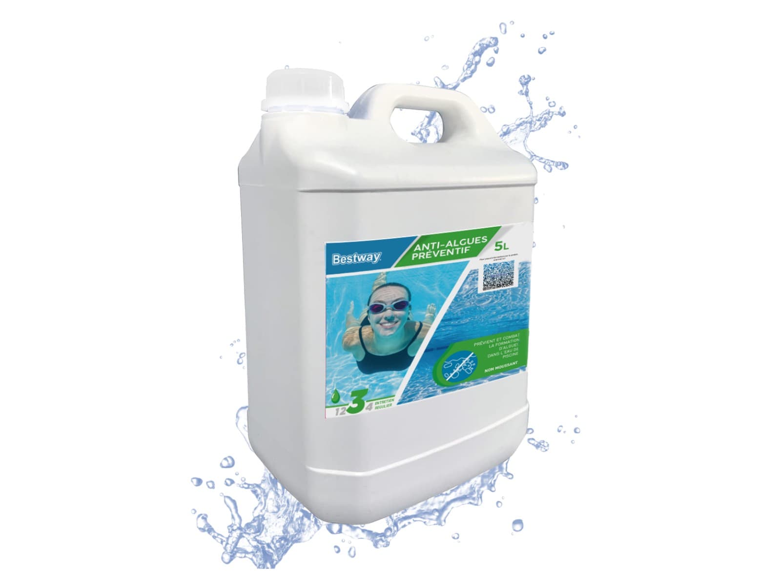 Accessoires Piscine Anti-Algues Preventif 5 Litres Bestway 1
