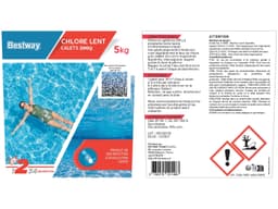 Accessoires Piscine Chlore Lent- Galets 200G  Seau De 5 Kg Bestway 4