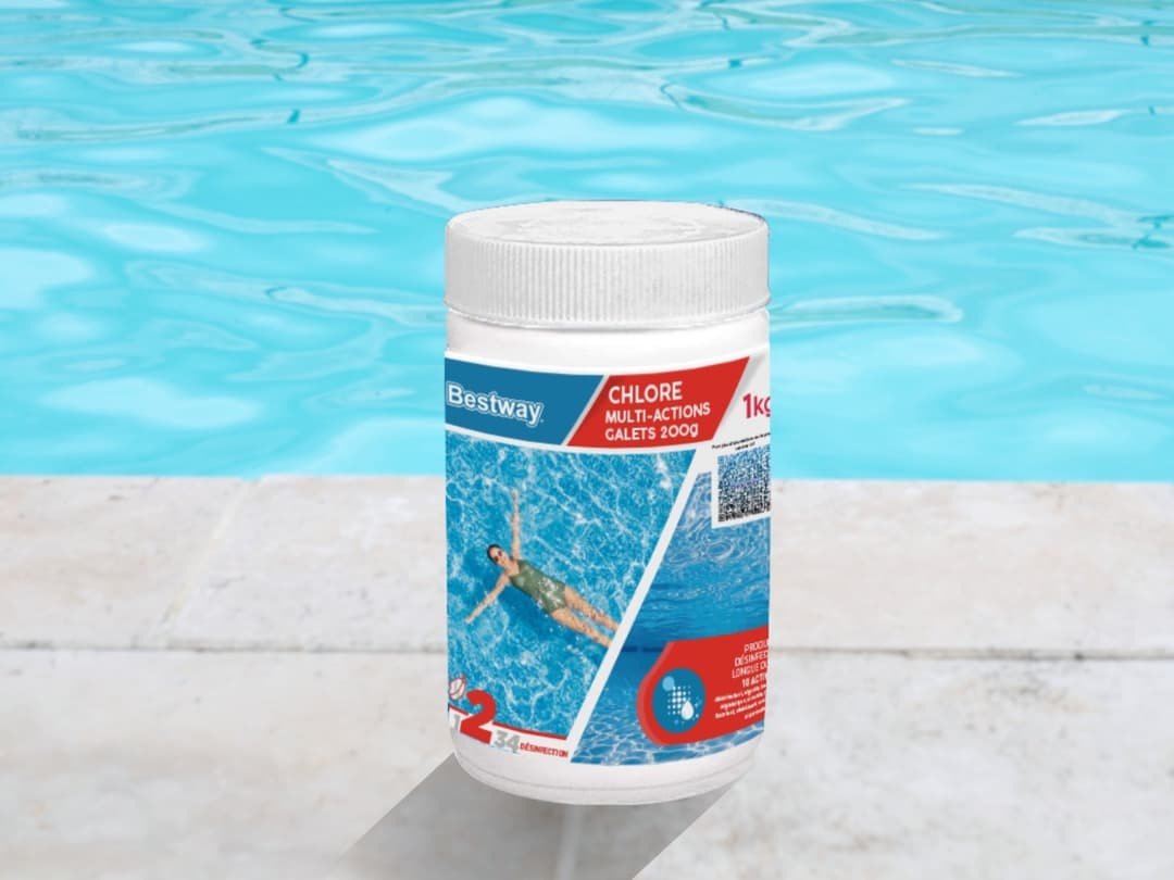 Accessoires Piscine Chlore Multiactions - Galets 200G Boite De 1Kg Bestway 3