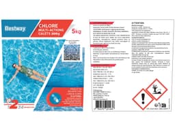 Accessoires Piscine Chlore Multiactions - Galets 200G Seau De 5Kg Bestway 4