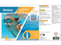 Accessoires Piscine Ph Moins 1,5Kg Poudre Bestway 5