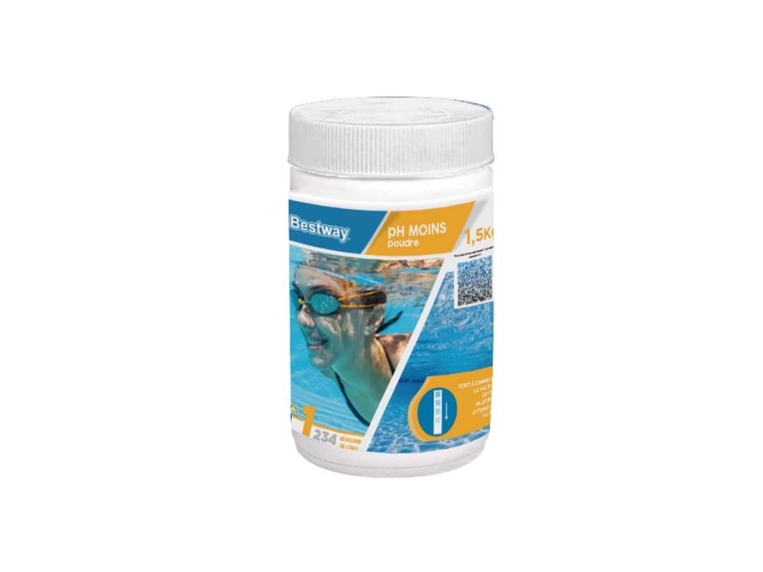 Accessoires Piscine Ph Moins 1,5Kg Poudre Bestway 2