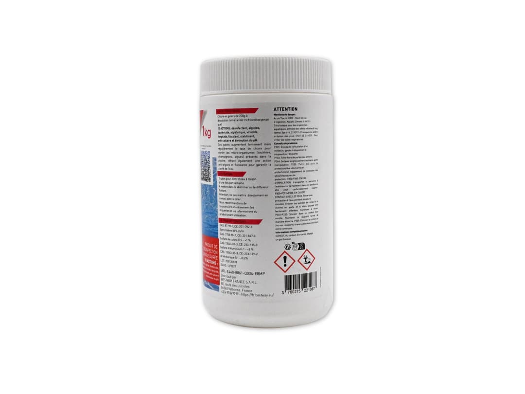 Accessoires Piscine Chlore Multiactions - Galets 200G Boite De 1Kg Bestway 4