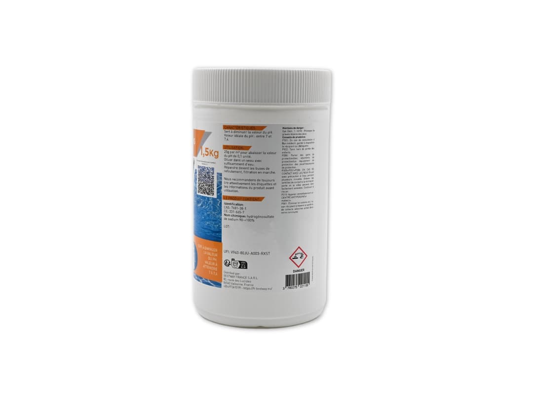Accessoires Piscine Ph Moins 1,5Kg Poudre Bestway 4