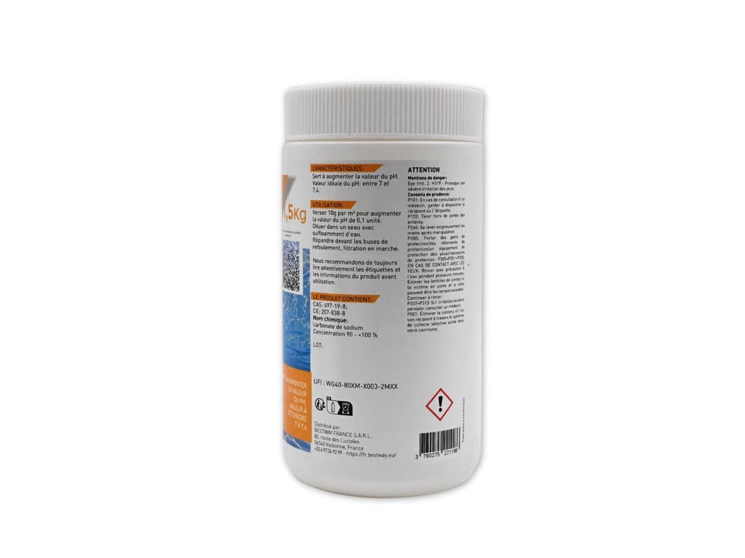 Accessoires Piscine Ph Plus 1,5Kg Poudre Bestway 4