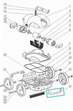 Pièces Détachées Poignée pour robot FALCON+ 58480 Bestway 3