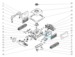 Pièces Détachées Kit d'entraînement robot SAPHYR 10289 Bestway 4