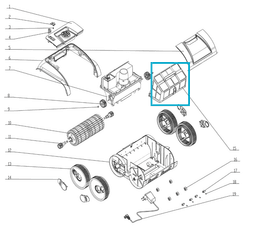 Pièces Détachées Filtre pour robot RUBY - DIAMOND - OPALE  Bestway 5