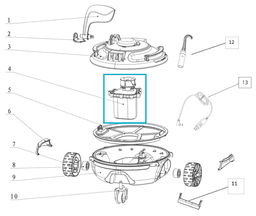 Pièces Détachées Kit d'entraînement robot Guppy 17523 Bestway 5