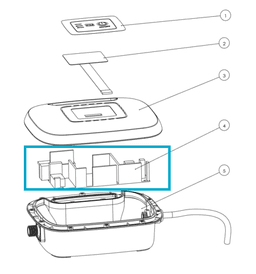 Pièces Détachées Transformateur + PCB pour robot RAPTOR 58481 Bestway 4