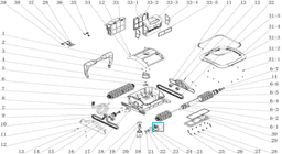 Pièces Détachées Moteur traction pour robot SAPHYR 10289 - RAPTOR 58481 Bestway 4