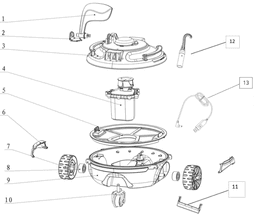Pièces Détachées Chargeur câble USB pour robot GUPPY 17523 Bestway 2