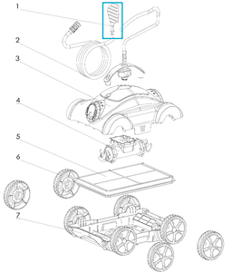 Pièces Détachées Ailette pour robot de piscine Moly Bestway 2