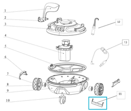 Pièces Détachées Flipper robot Guppy 17523 Bestway 2