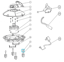 Pièces Détachées Manchon roue pour robot FRISBEE 12702 Bestway 3