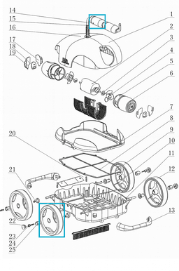 Pièces Détachées Flotteur du câble pour robot MIA 58478 - FALCON 58479 Bestway 2