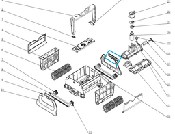 Pièces Détachées Flasque 3 (côté câble) pour robot CLEAN O² 18265 Bestway 2