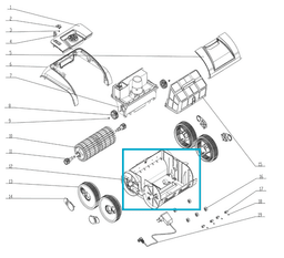 Pièces Détachées Chassis pour robot de piscine RUBY 16908 Bestway 4
