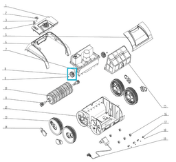 Pièces Détachées Poulie d'entraînement pour robot RUBY 16908 Bestway 3