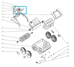 Pièces Détachées Capot supérieur pour robot RUBY 16908 Bestway 2
