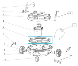 Pièces Détachées Filtre pour robot Guppy 17523 et 18179 Bestway 3