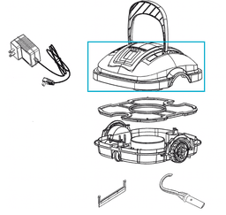 Pièces Détachées Coque supérieure robot Platy 18179 Bestway 2