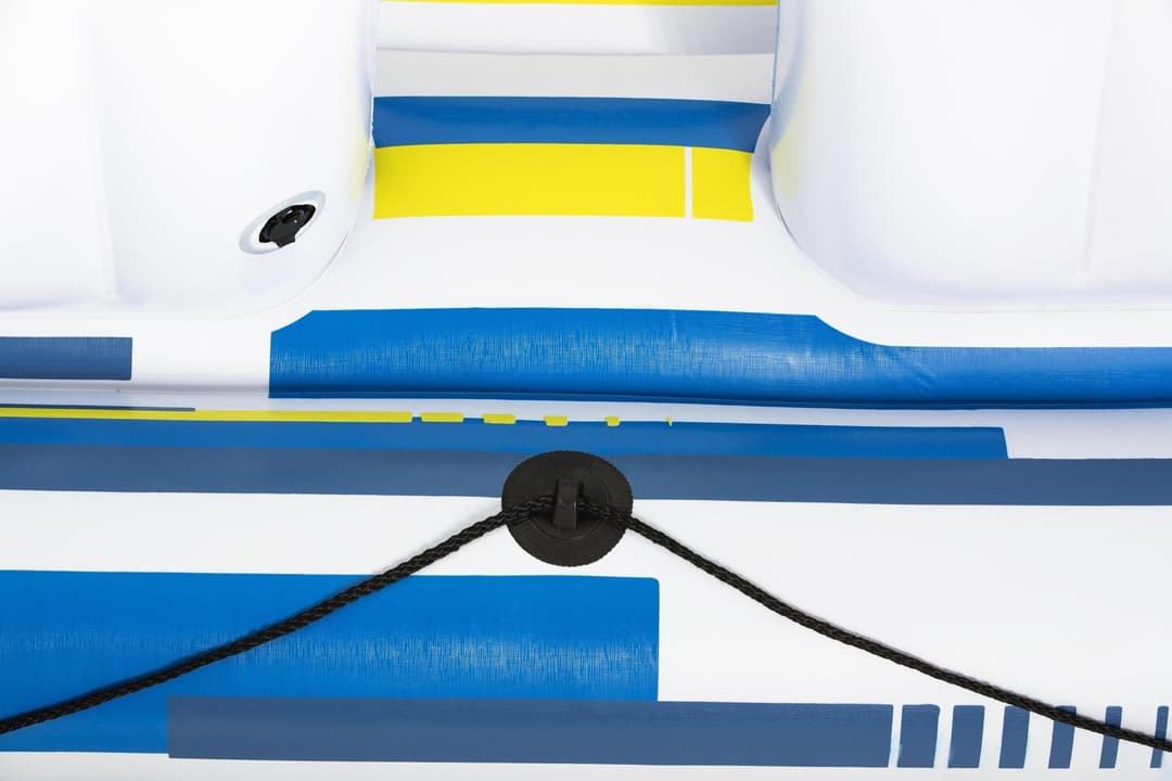 Jeux d'extérieur et trampoline Salon flottant Tropical Breeze 389 x 274 x 73 cm avec pare-soleil, 6 porte-gobelets, glacière, dossiers Bestway 5