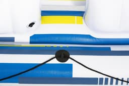 Jeux d'extérieur et trampoline Salon flottant Tropical Breeze 389 x 274 x 73 cm avec pare-soleil, 6 porte-gobelets, glacière, dossiers Bestway 5