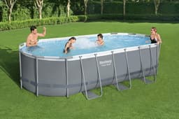 Piscine hors sol Piscine hors sol ovale Power Steel 549 x 274 x 122cm avec accessoires Bestway 2