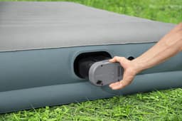 Camping et tente Matelas gonflable 2 places 203x152x36cm pompe AlwayzAire électrique gris Bestway 8