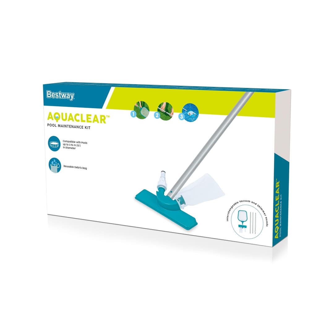 Accessoires Piscine Kit d’entretien piscine avec aspirateur et épuisette AquaClear Bestway 4
