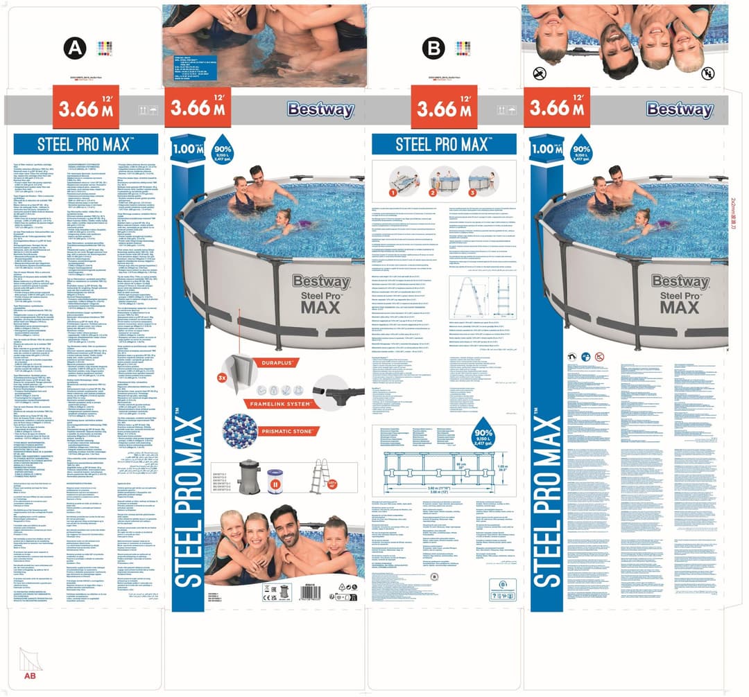 Piscine hors sol Piscine hors sol ronde Steel Pro Max 366 x 100 cm Bestway 4