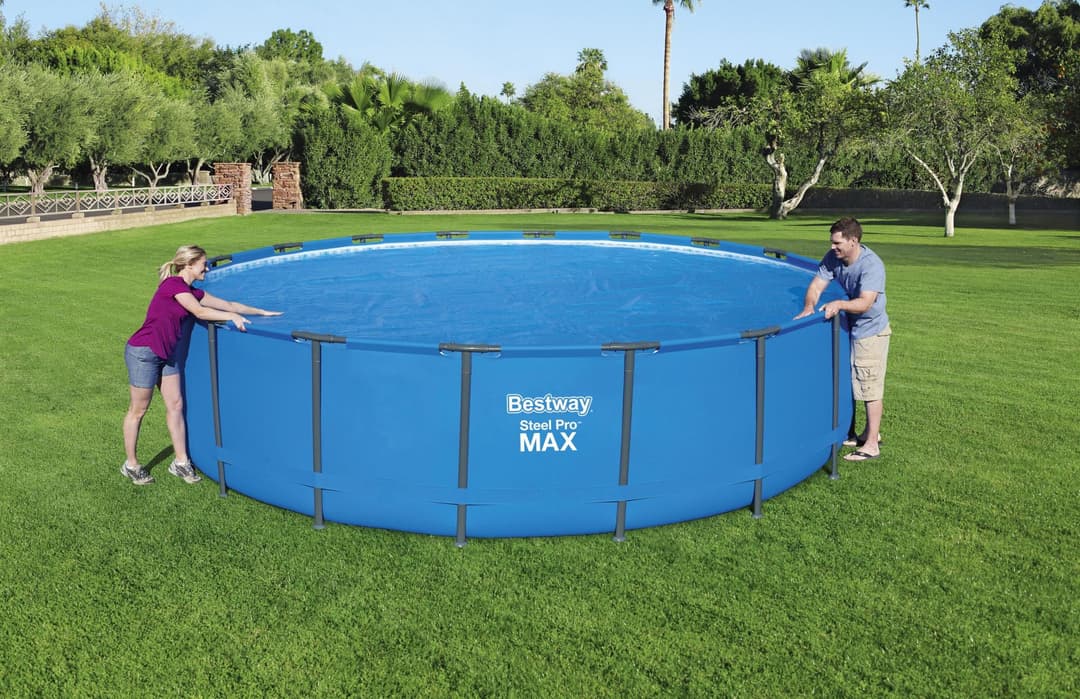 Accessoires Piscine Bâche à bulles ronde Ø 527cm pour piscine hors sol ronde Ø 549 cm Bestway 5