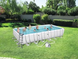 Piscine hors sol Piscine tubulaire rectangle 732 x 366 x 132 cm Power Steel Bestway 2