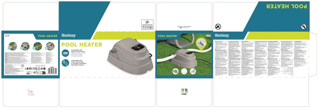 Accessoires Piscine Réchauffeur électrique de piscine hors sol 2800 W Bestway 3