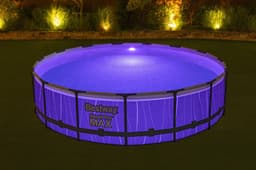 Piscine hors sol Piscine hors sol ronde Steel Pro Max 457 x 107 cm avec lumière LED Bestway 6