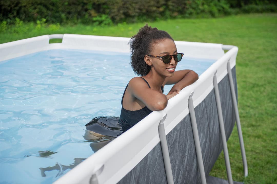 Piscine hors sol Piscine hors sol rectangle sans accessoire Power steel 404x201x100cm Bestway 4