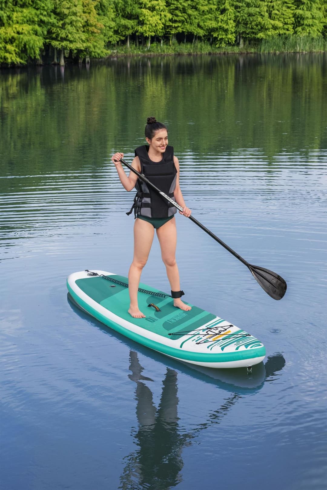 Bateaux, paddle et kayak Paddle SUP gonflable Huaka'i Tech Set Hydro-Force™ 305 x 84 x 12 cm, pompe, sac à dos, leash, pagaie Bestway 5