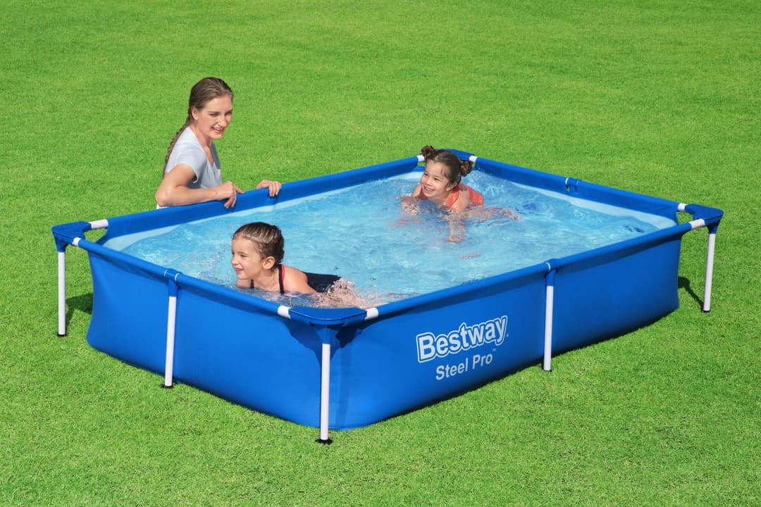 Piscine hors sol Piscine hors sol rectangle Steel Pro™ 221 x 150 x 43 cm bleu clair Bestway 3