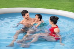 Piscine hors sol Piscine autoportante Fast Set™ ronde rotin gris, 366 x 76 cm avec filtre à cartouche Bestway 7