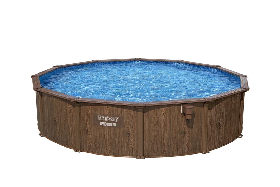 Piscine hors sol Piscine acier hors sol ronde Hydrium 550 x 130 cm effet bois Bestway 3