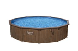 Piscine hors sol Piscine acier hors sol ronde Hydrium 550 x 130 cm effet bois Bestway 3