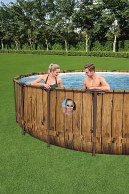 Piscine hors sol Piscine hors sol ronde Power Steel™ Swim Vista motif bois 549 x 122 cm Bestway 6